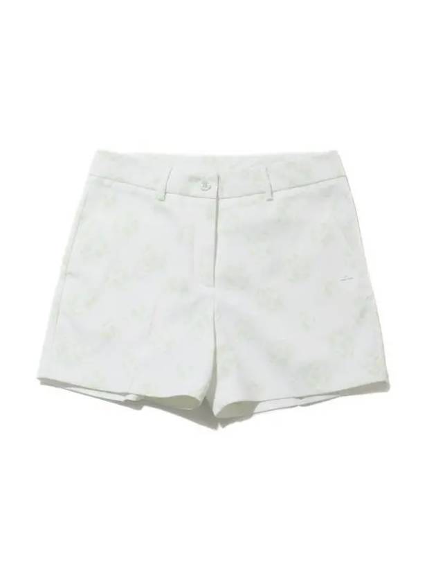 Women's Gwen Print Golf Shorts White - J.LINDEBERG - BALAAN 1