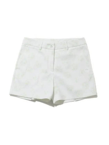 Women's Gwen Print Golf Shorts White - J.LINDEBERG - BALAAN 1