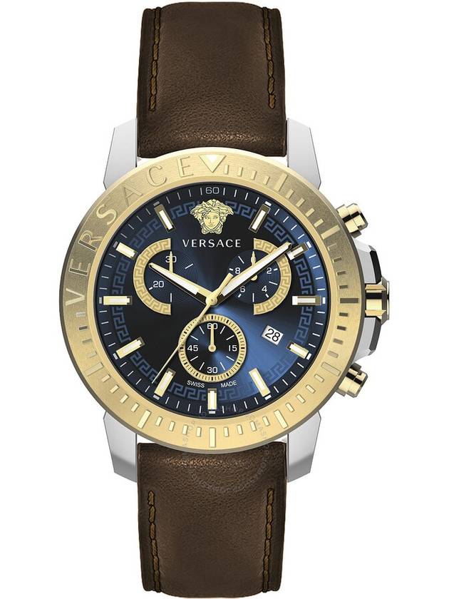 Versace Chronograph Quartz Blue Dial Men's Watch VE2E00221 - VERSACE - BALAAN 1