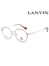 Glasses Frame LNV256SLB 716 Round Titanium Women s - LANVIN - BALAAN 1