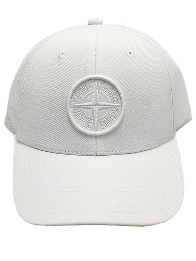 Embroidered Logo Ball Cap White - STONE ISLAND - BALAAN 2