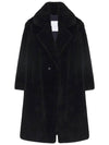 Meteor Wool Shearling Coat MM00104LATI C99 NOIR YVC018bk - YVES SALOMON - BALAAN 1