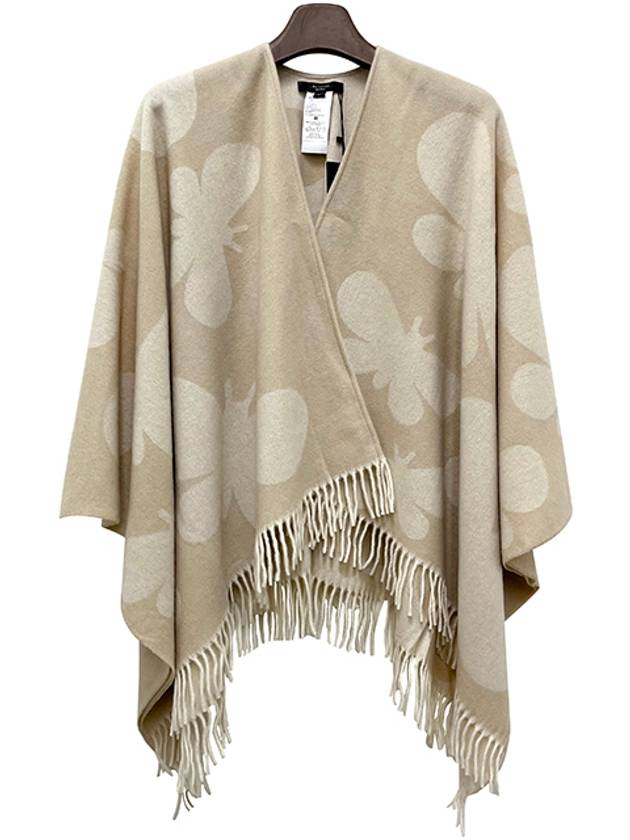 Weekend PACE Jacquard Wool Cape Arborio 2425736024600 001 - MAX MARA - BALAAN 2