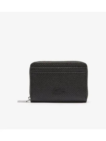 Women s Shantaco Classic Zipper Coin Wallet Black - LACOSTE - BALAAN 1