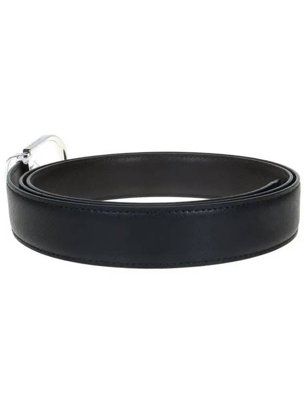 Man's Classic Reversible Leather Belt Black Brown - MONTBLANC - BALAAN 3