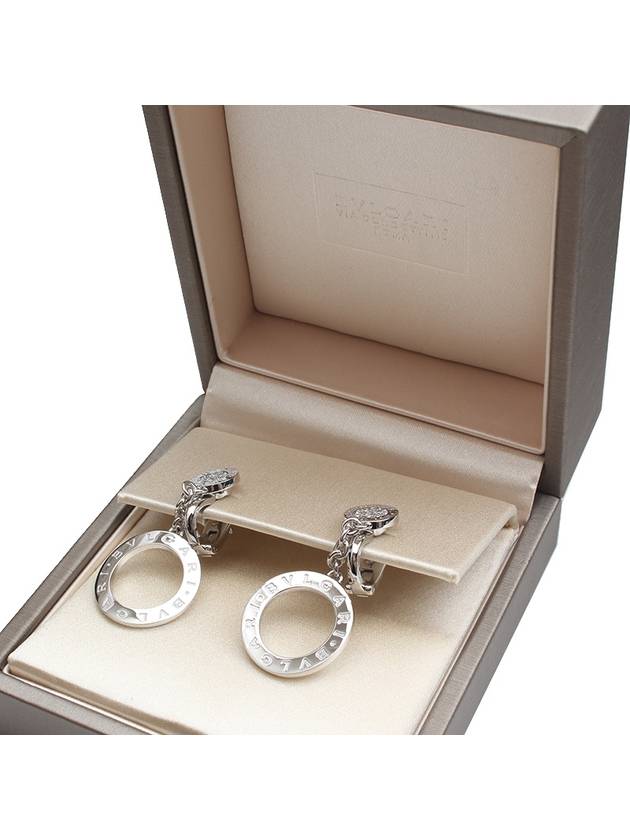 BB diamond white gold 18k earrings - BVLGARI - BALAAN 4