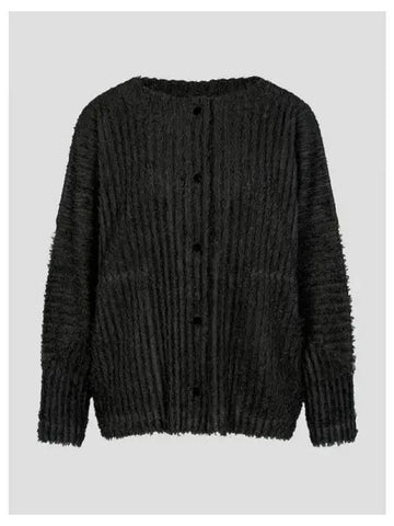 Pir pleated spring fall cardigan black domestic product GM0024090241643 - ISSEY MIYAKE - BALAAN 1