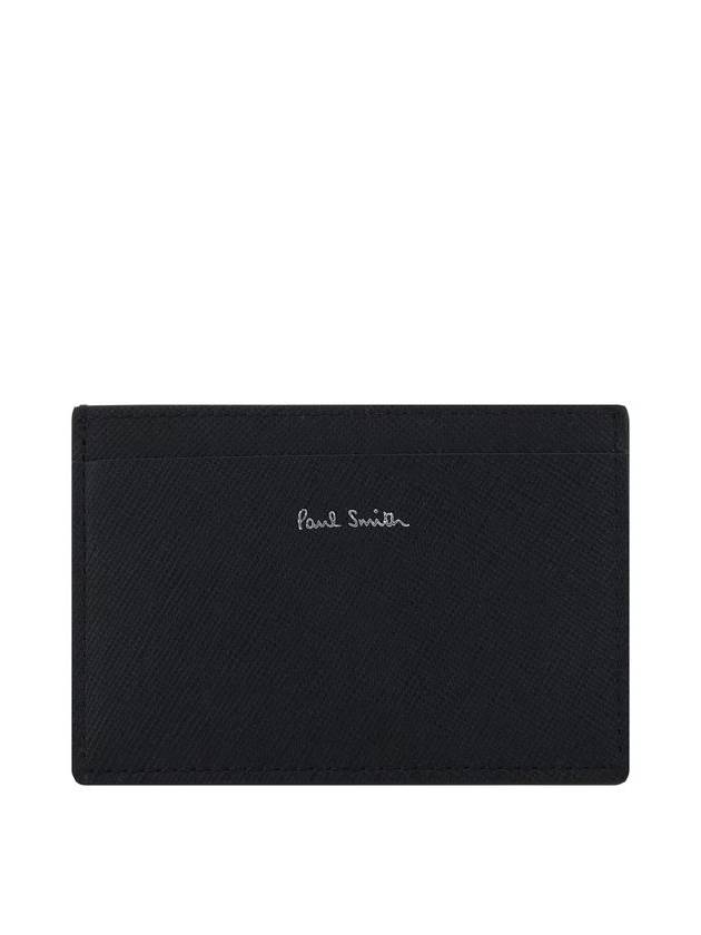 Men's Car Print Leather Card Wallet Black - PAUL SMITH - BALAAN 2