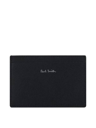 Men's Car Print Leather Card Wallet Black - PAUL SMITH - BALAAN 2