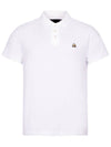 Men's Logo Patch Short Sleeve Polo Shirt White - MOOSE KNUCKLES - BALAAN 1