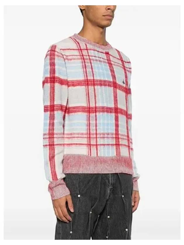 Madras Check Cotton Blend Knit Top - VIVIENNE WESTWOOD - BALAAN 4