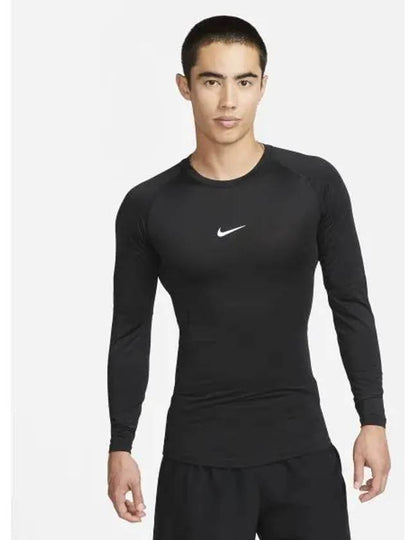 Pro Men's Dri Fit Tight Long Sleeve T-Shirt Black - NIKE - BALAAN 2