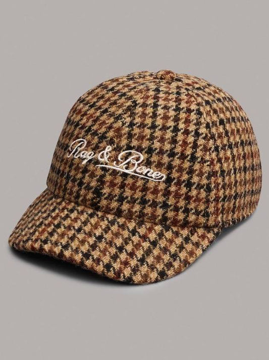 Heritage Houndstooth Baseball Cap Wreck & Bone - RAG & BONE - BALAAN 1