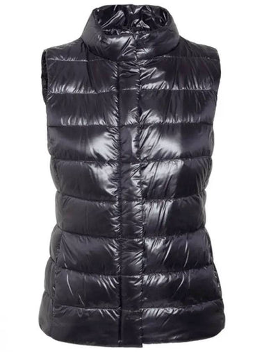 Giulia Slim Fit Down Padded Vest Black - HERNO - BALAAN 1