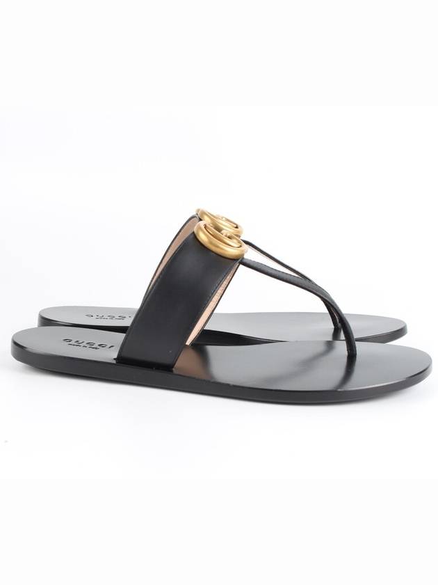 Marmont logo leather flip flop sandals 36 230 - GUCCI - BALAAN 5