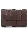 Cassette Intrecciato Small Leather Cross Bag Brown - BOTTEGA VENETA - BALAAN 2