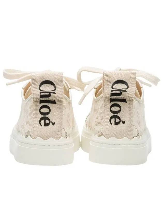 Lauren Lace Low Top Sneakers Mild Beige - CHLOE - BALAAN 8