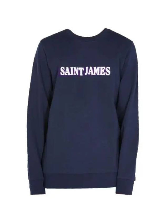 Solal Cotton Sweatshirt Navy - SAINT JAMES - BALAAN 2
