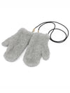 Ombrat 3 Teddy Gloves Grigio - MAX MARA - BALAAN 2