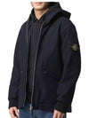 Wappen Panno Wool Nylon Hooded Jacket Black - STONE ISLAND - BALAAN 4