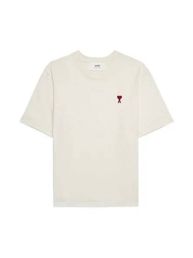 Small heart logo boxy fit short sleeve white 1039479 - AMI - BALAAN 1