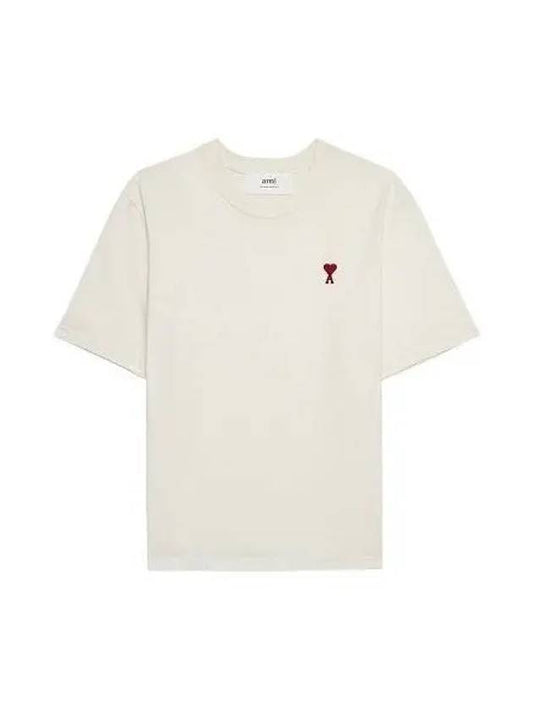 Small heart logo boxy fit short sleeve white 1039479 - AMI - BALAAN 1