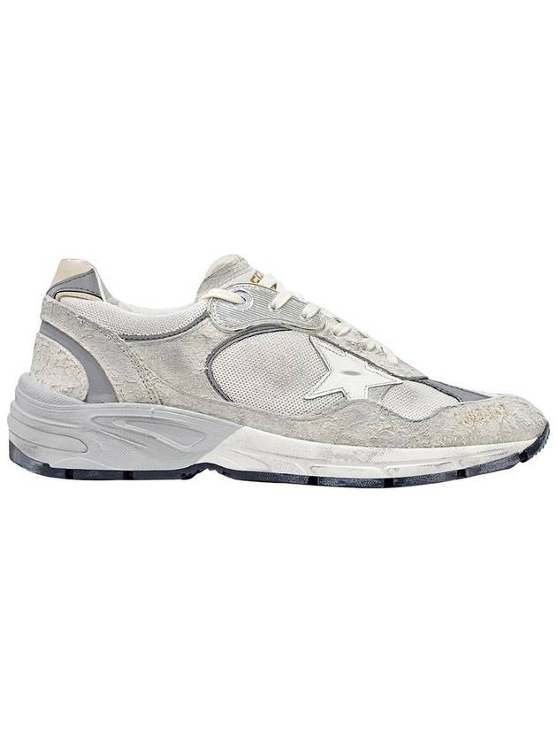 Mesh and Suede Leather Dad-Star Sneakers White Beige - GOLDEN GOOSE - BALAAN 2