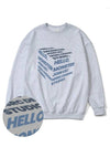 Cube Indigo Blue Overfit Sweatshirt Melange Gray - MONSTER REPUBLIC - BALAAN 2