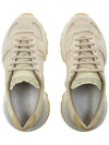 Men's 50 50 Lace-up Nylon Leather Low Top Sneakers Pastel Yellow - MAISON MARGIELA - BALAAN 7