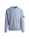 Men's Diagonal Lens Wappen Crew Neck Sweatshirt Grey - CP COMPANY - BALAAN 2