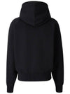 Small Heart Logo Cotton Zip Up Hoodie Black - AMI - BALAAN 3