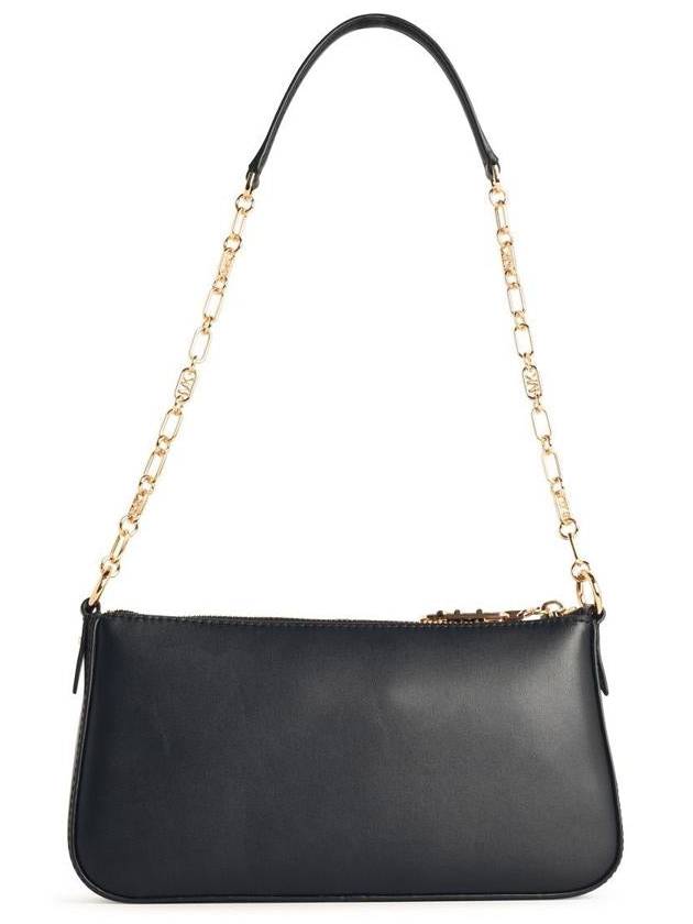 Empire Medium Leather Chain Link Shoulder Bag Black - MICHAEL KORS - BALAAN 4