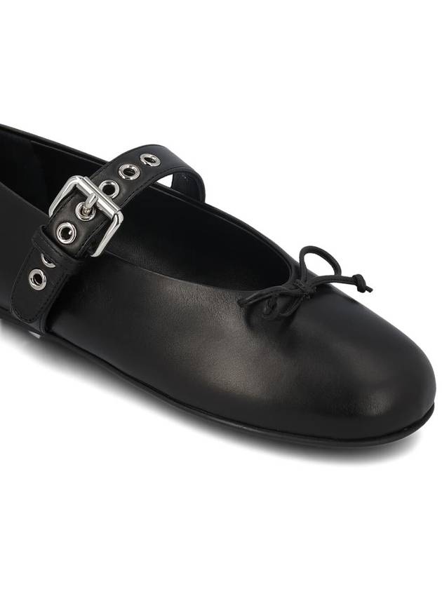 Leather Ballerinas Black - MIU MIU - BALAAN 5