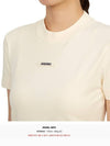 Le Gros Grain Short Sleeve T-Shirt Light Beige - JACQUEMUS - BALAAN 9