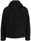 Men's Shell R Lens Wappen Hooded Jacket Black - CP COMPANY - BALAAN 2