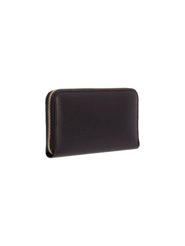 DG logo zipper calfskin long wallet black - DOLCE&GABBANA - BALAAN 3