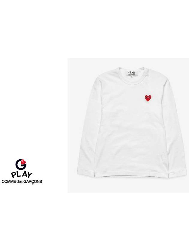 Long sleeve tshirt white AX T118 051 2 - COMME DES GARCONS PLAY - BALAAN 2