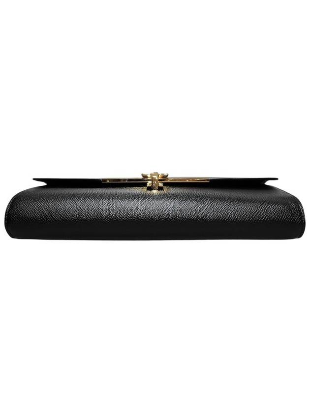 Ferragamo 212965 Black Leather Gancini Mini Chain Shoulder Bag - SALVATORE FERRAGAMO - BALAAN 4