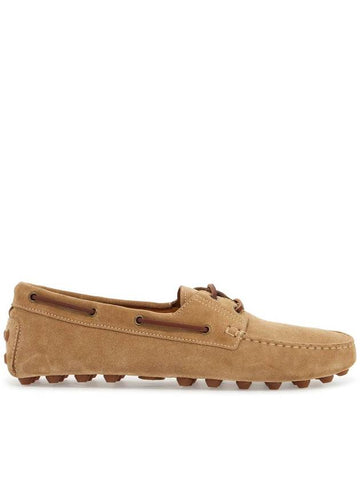 suede biscuit leather loafers with rubber sole - TOD'S - BALAAN 1