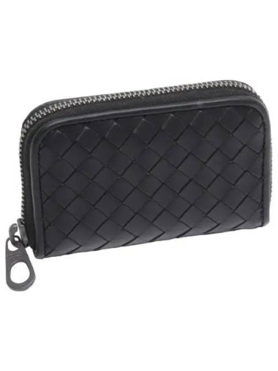 Intrecciato Zipper Card Wallet Black - BOTTEGA VENETA - BALAAN 2