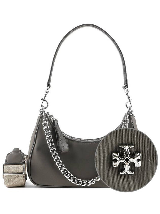 Mercer Nylon Chain Small Shoulder Bag Gabro - TORY BURCH - BALAAN 2