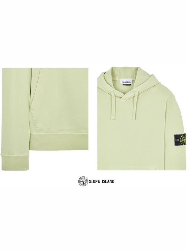 Men's Waffen Patch OLD Treatment Cotton Hoodie Green - STONE ISLAND - BALAAN 7