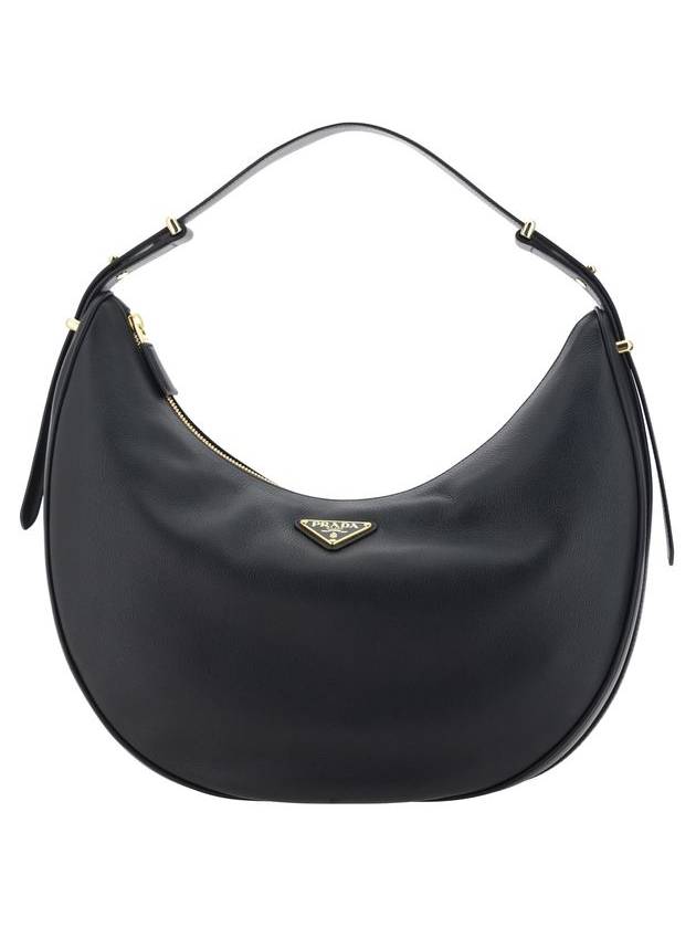 Large Leather Shoulder Bag Black - PRADA - BALAAN 2