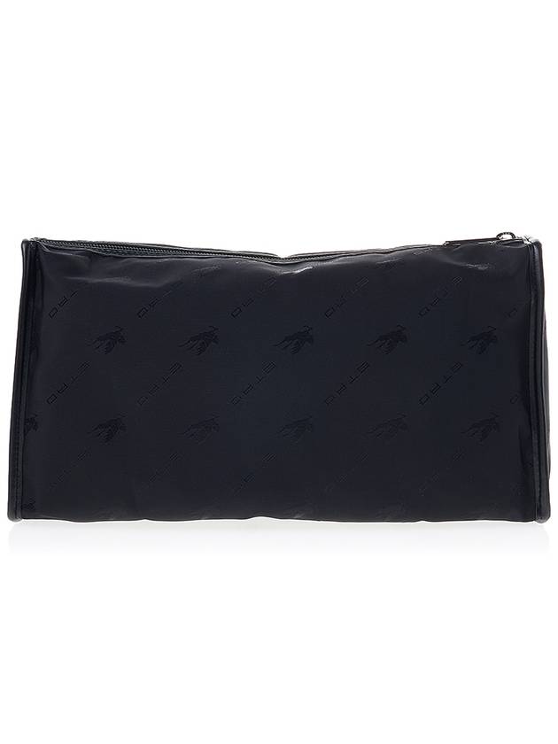 Profumi Logo Patch Zipper Fabric Pouch Bag Black - ETRO - BALAAN 4