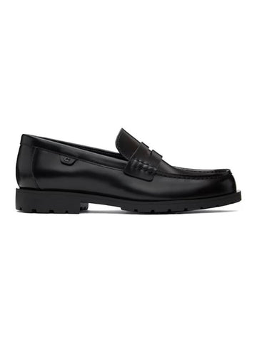 Reagan Leather Loafers Black - COACH - BALAAN 1