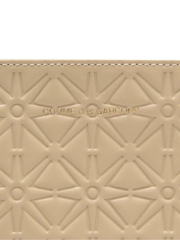 Embossed Logo Zip Pouch Wallet - COMME DES GARCONS - BALAAN 4