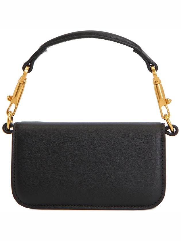 Gold Logo Micro Shoulder Bag Black - VALENTINO - BALAAN 5