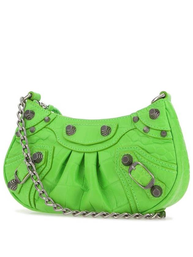 Le Cagole Mini Shoulder Bag Fluo Green - BALENCIAGA - BALAAN 3