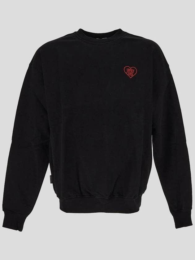 Family First Sweatshirt With Heart Embroidery - FAMILY FIRST - BALAAN 1