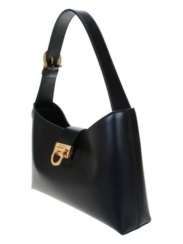 Trifolio Shoulder Bag Black - SALVATORE FERRAGAMO - BALAAN 3